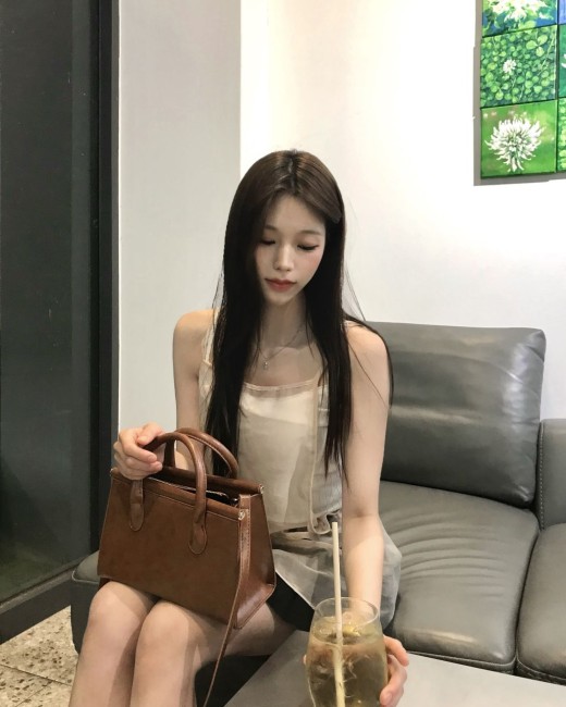 포븐 레이어드 나시 뷔스티에 블라우스 