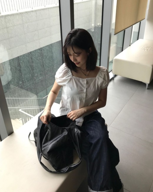 힌트 렌느 레이스 블라우스 